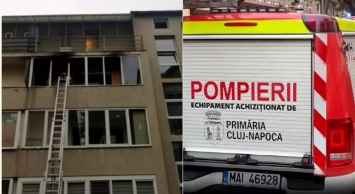 O femeie a murit într-un incendiu violent. Focul s-a extins de la aragaz