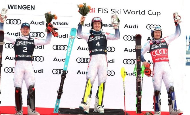 Schi alpin: Cupa Mondială - Triplă norvegiană în slalomul de la Wengen