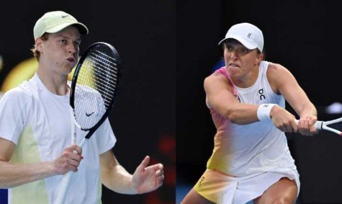 Tenis: Sinner și Swiatek, desemnați campionii mondiali pentru anul 2024 de ITF