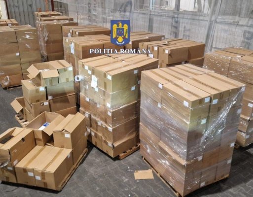 Peste 5 milioane de țigarete, descoperite de polițiștii constănțeni