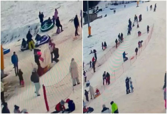 Accident grav pe pârtia Borșa. O fetiță a ajuns direct pe masa de operație, după ce a fost izbită cu sania de un bărbat care s-a făcut nevăzut
