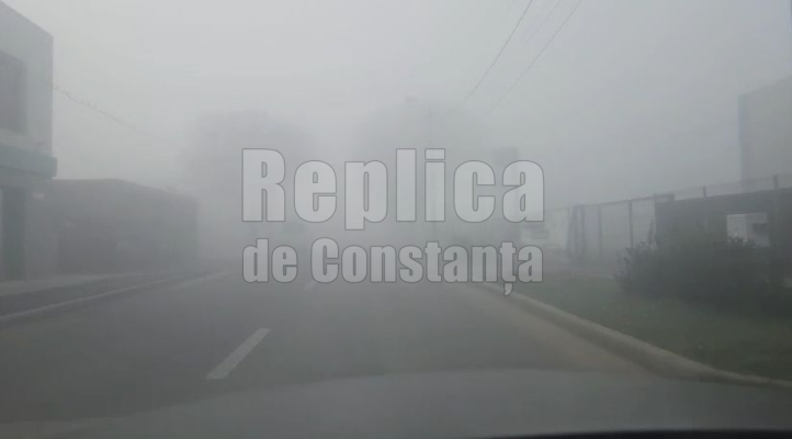 Atenție șoferi! Se circulă în condiții de ceață!