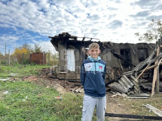 Erou la 15 ani! Cum a salvat Andrei viața celor patru frați ai bebelușului mort în incendiul de la Oltina! Video 