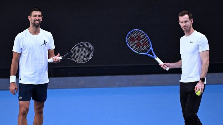 Novak Djokovici, primul antrenament sub conducerea lui Andy Murray 