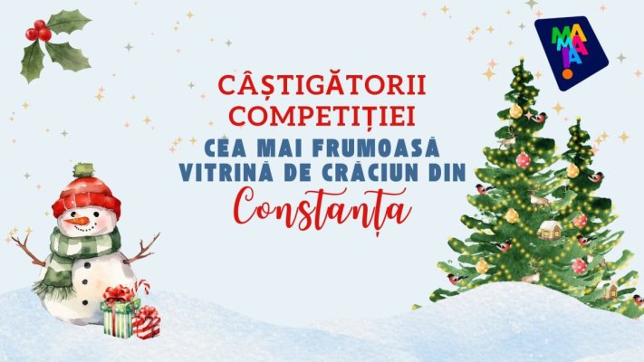 OMD Mamaia Constanța a desemnat câștigătorii competiției „Cea mai frumoasă vitrină de Crăciun din Constanța”. Video
