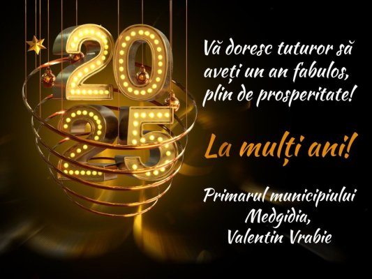 Urările primarului Valentin Vrabie, cu ocazia Anului Nou