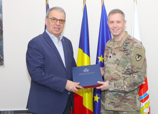 Comandantul Garnizoanei Marea Neagră a SUA, de la Baza 57 Aeriană M.Kogălniceanu, în vizită la Chițac