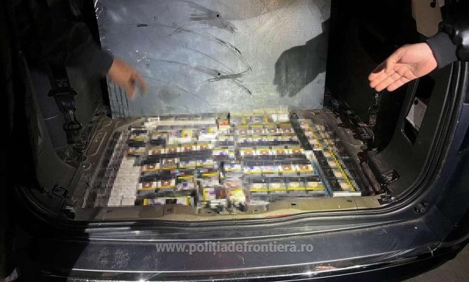 Peste 83.000 de țigarete descoperite de polițistii de frontieră giurgiuveni 