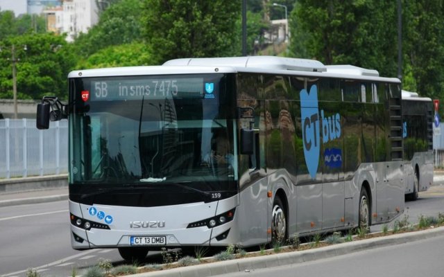 Linia 5-40 va fi deviată sâmbătă, 31 mai din cauza lucrărilor de asfaltare de pe bulevardul Mamaia