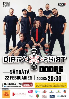Formația Dirty Shirt sprijină campania Music for Autism 12 ani, printr-un concert aniversar