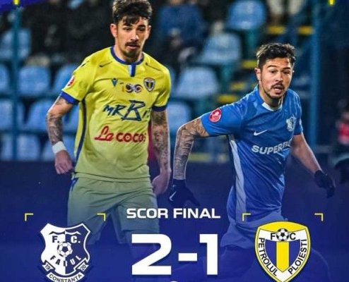 Fotbal: Farul Constanța - Petrolul Ploiești 2-1, în Superligă