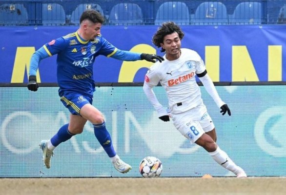 Fotbal: Universitatea Craiova, lider provizoriu în Superligă, după ce a învins-o pe Unirea Slobozia cu 1-0