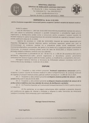 SAJ se face de râs. A anulat o probă de concurs din cauza unui mesaj transmis pe whatsapp la o zi după afișarea notelor finale