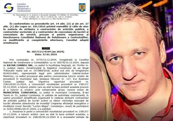 Un afacerist din Iași, condamnat pentru inginerii cu fonduri europene, a blocat o licitație la Constanța