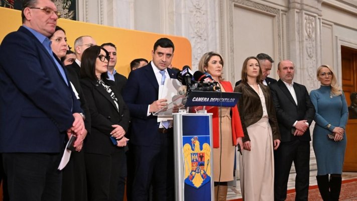 AUR, SOS şi POT au depus moţiunea de cenzură împotriva Guvernului Ciolacu