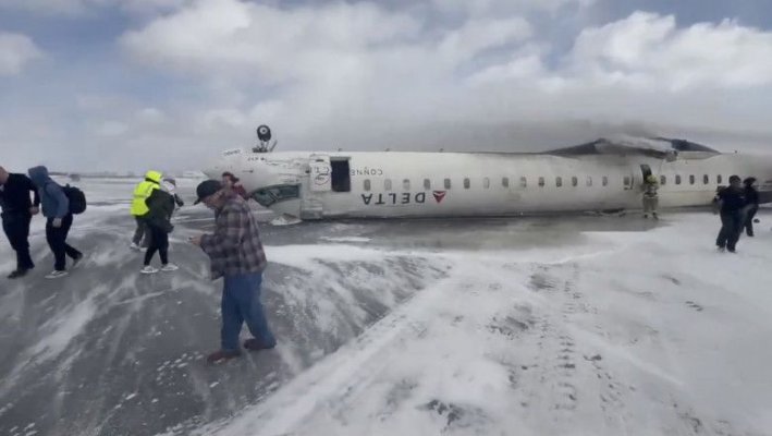 Câți bani va plăti compania aeriană Delta Air Lines pentru fiecare pasager al avionului prăbușit în Toronto