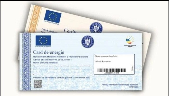 Carduri ajutor energie 2025. Când vor fi încărcate și cine le primește?