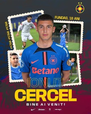 FCSB l-a transferat pe fundaşul Ionuţ Cercel de la Farul Constanţa
