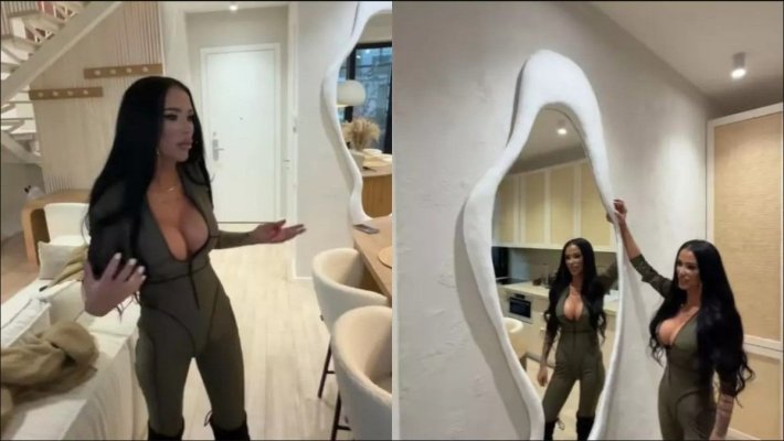 Imagini din apartamentul în care locuiește Daniela Crudu. Doar o oglindă a costat 7.000 de lei