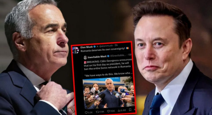 Ireal! Elon Musk se implică în campania prezidențială din România și îl susține pe Călin Georgescu!