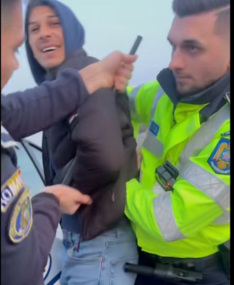 Bărbat recalcitrant, sancționat de polițiști pentru comportament agresiv, la Negru Vodă