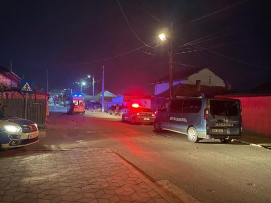Scandal în Medgidia, încheiat cu înjunghierea unei persoane! Video