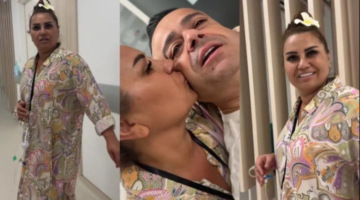 Soția lui Adrian Minune a ajuns la spital. Cum a filmat-o manelistul pe Cati pe holurile unității medicale. Video