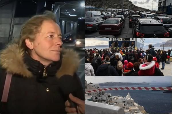 Insula Santorini e zguduită de seisme, mii de oameni fug, elicopterele sunt în alertă