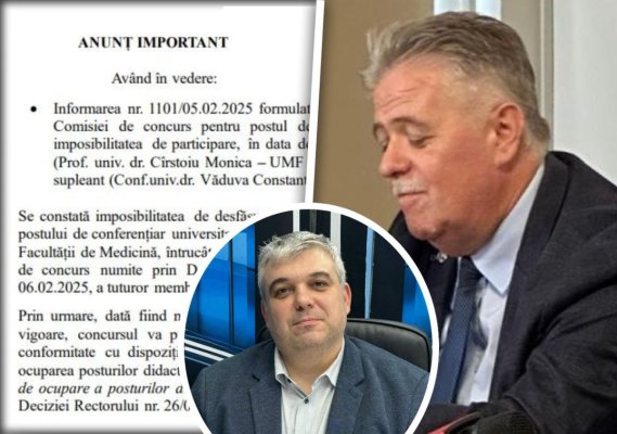 Cum încearcă gașca lui Iliescu să mătrășească un concurs la Universitatea Ovidius 