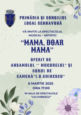 Primăria Cernavodă, invitație la spectacol