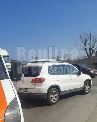 Accident rutier grav în sensul giratoriu de la Celsy! O duba de Samday cu o masina de Ucraina au fost implicate 
