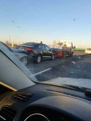 Accident cu 5 mașini pe autostrada Constanța –București