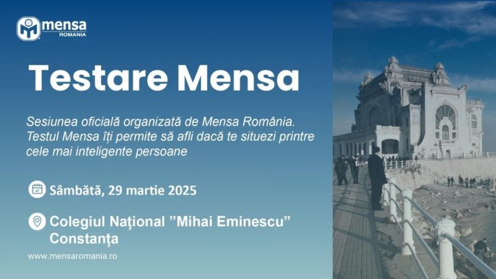 Mensa îi caută pe cei mai inteligenți constănțeni