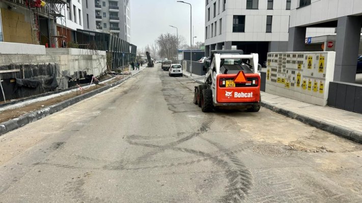 O stradă din cartierul Universitate este reabilitată