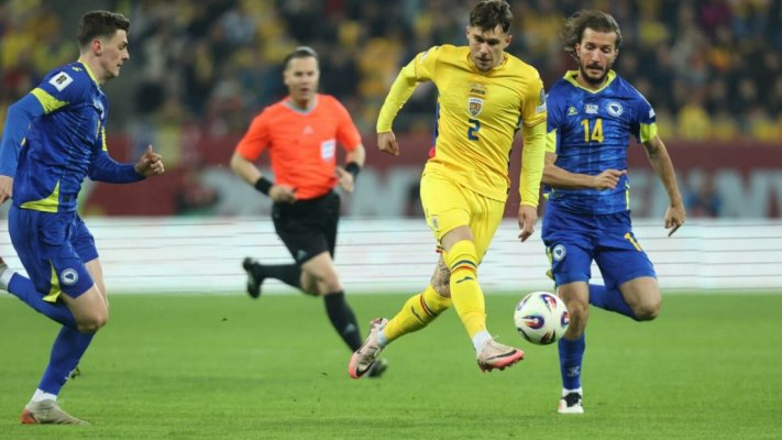România, înfrângere cu 1-0 cu Bosnia, în primul meci pentru calificarea la Campionatul Mondial