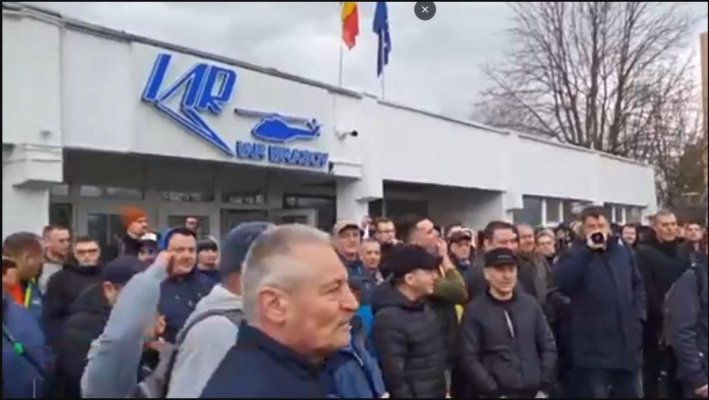 Angajații de la IAR Ghimbav din Brașov au oprit lucrul și au intrat în grevă de avertisment