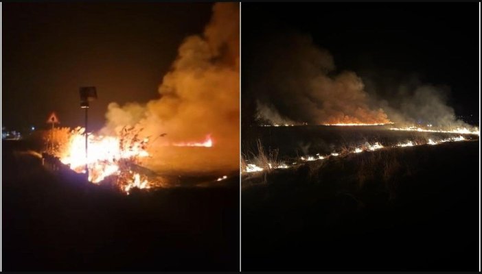 Alertă în mai multe județe din cauza incendiilor de vegetație. Focul ar fi fost provocat de cei care își curăță terenurile