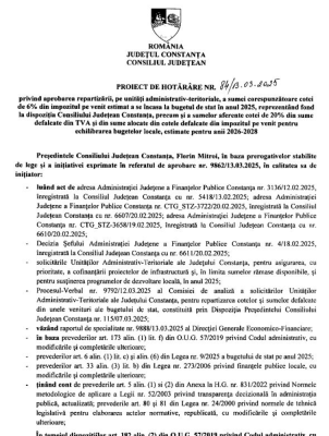 Câți bani vor primi primăriile din Constanța, de la Consiliul Județean pentru proiecte și plata datoriilor!