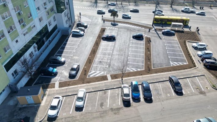O nouă parcare a fost amenajată în municipiul Constanța