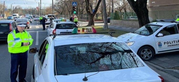 Polițiștii din Medgidia au verificat taximetriștii din oraș! Au aplicat 8 amenzi
