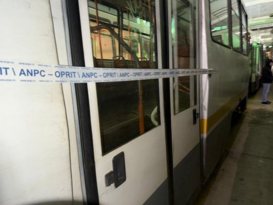 Tramvaiele din București luate la verificat de ANPC. Au fost oprite de la circulație până la remedierea deficiențelor. Video 