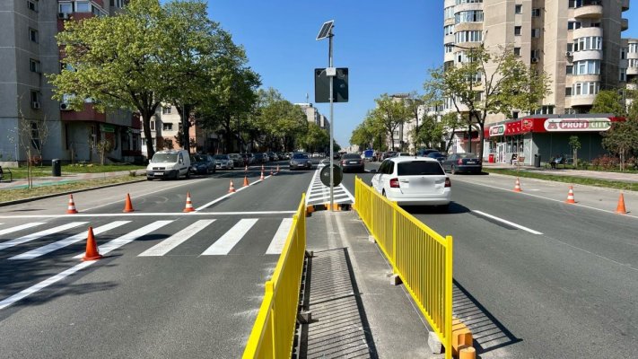 Mai multe treceri de pietoni cu scuar, amenajate în Constanța