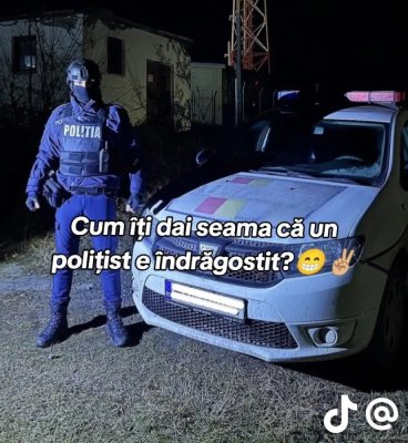 Polițist tiktoker, acuzat de abuz în serviciu: „Scăpați de amendă dacă o plătiți în natură”
