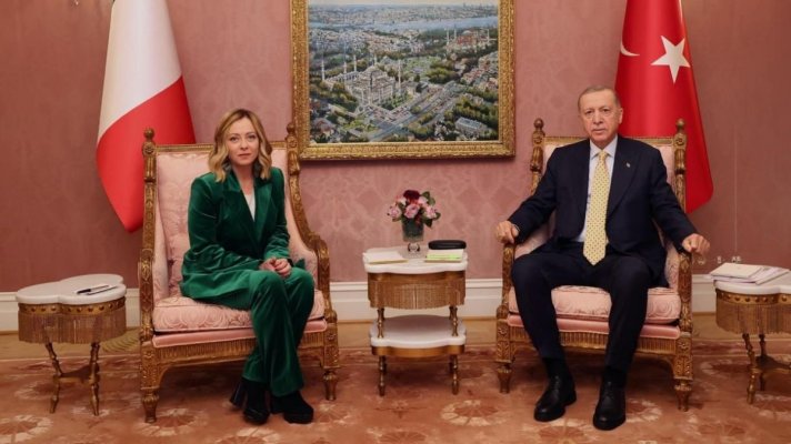 Erdogan și Meloni vor întărirea cooperării în industria de apărare și creșterea schimburilor comerciale între Turcia și Italia