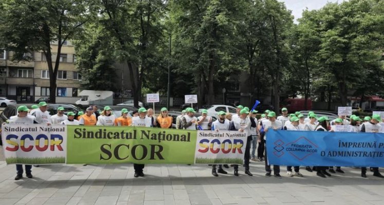 Protest de amploare la Miniserul Finanțelor. Sindicaliști din Asistența Socială din jumătate de țară ajung în Capitală