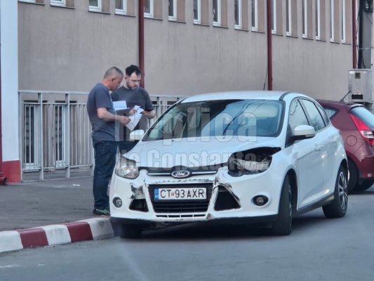 Accident rutier pe strada Cibinului, din cauza unui șofer care n-ar fi acordat prioritate