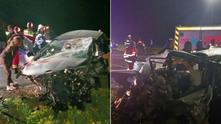 Accident cumplit: Un bărbat, aflat cu familia în mașină, a adormit la volan și s-a izbit de alta, ambii șoferi au murit