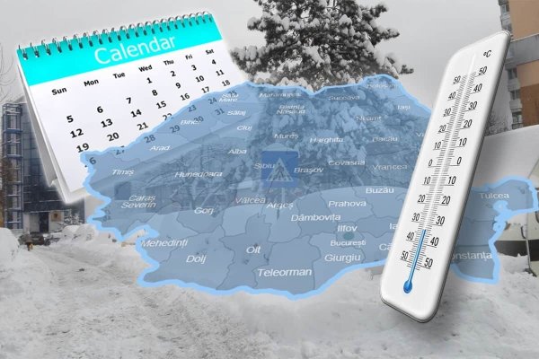 ANM anunță ploi și ninsori pentru duminică 