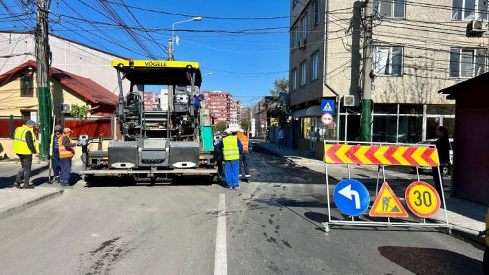  Un tronson al străzii Baba Novac este închis pentru lucrări de asfaltare