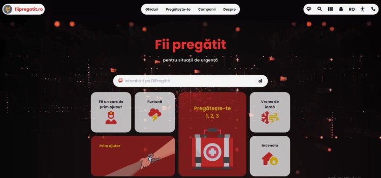 Fiipregătit.ro, portalul care te învață cum să te pregătești pentru o situație de urgență. Ce zice Arafat?! Video